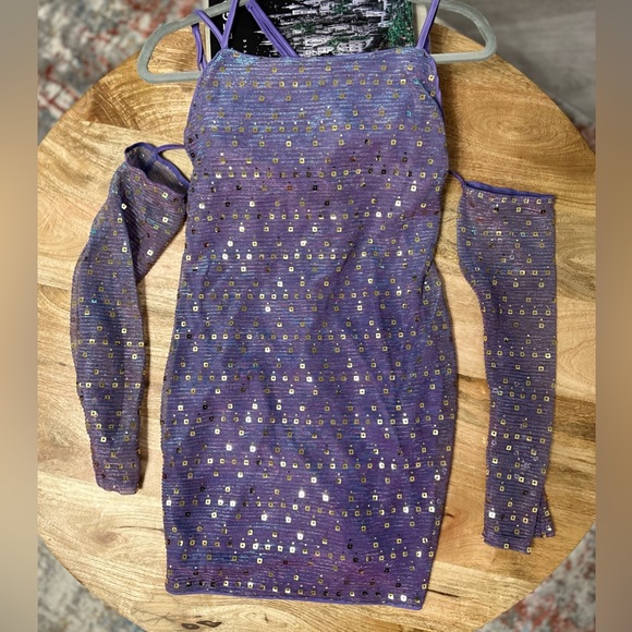 Y2K Club Dress Euphoria Glam Retro - Picture 4 of 4